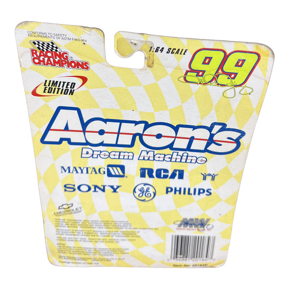 2000 #99 Michael Waltrip Aaron's Dream Machine 1/64 Racing Champions NASCAR - Picture 2 of 2